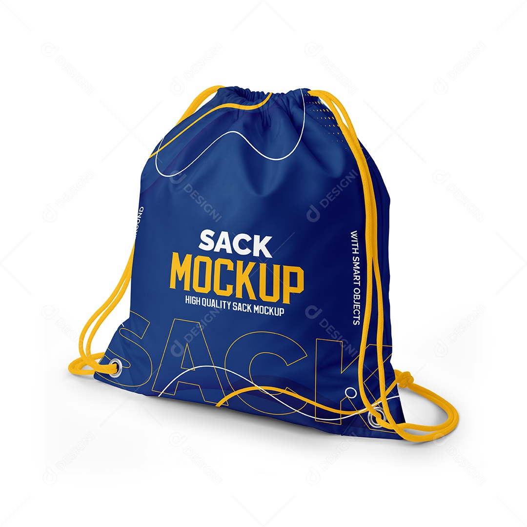 Mochila Tipo Sacola PSD Editável Mockup
