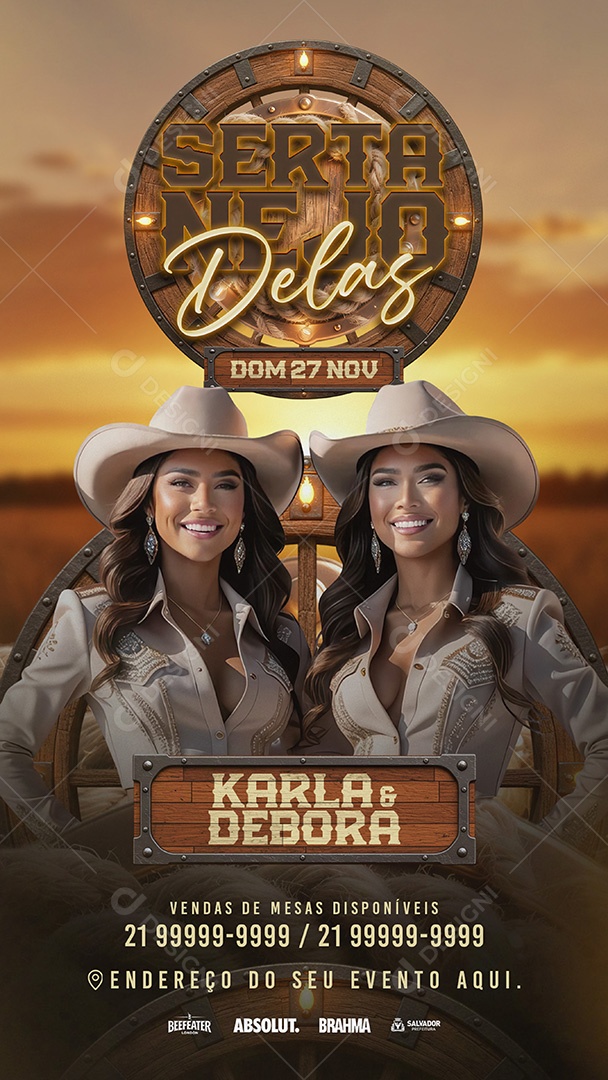 Story Flyer Sexta Neja Delas Social Media PSD Editável