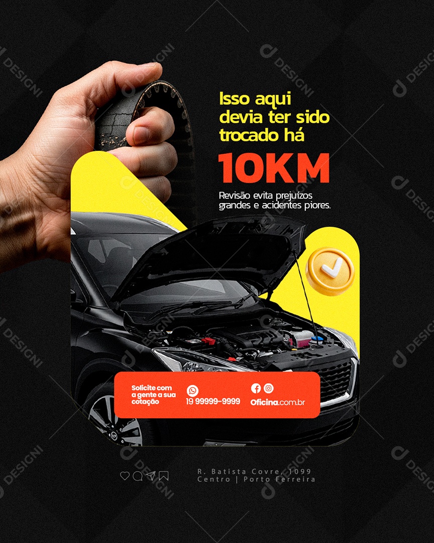 Oficina Isso Aqui Devia Ter Sido Trocado Social Media PSD Editável