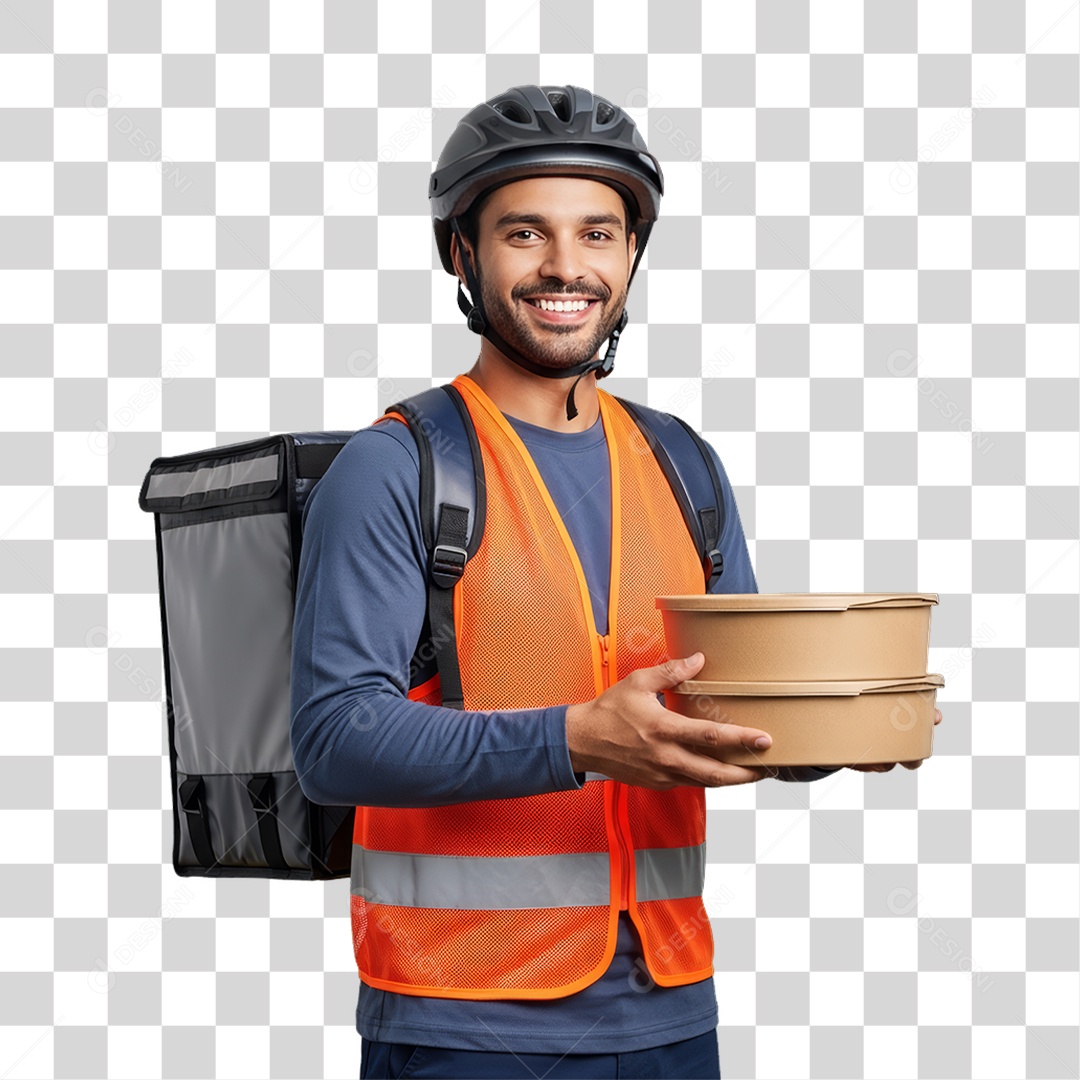 Entregador Delivery Entregas PNG Transparente