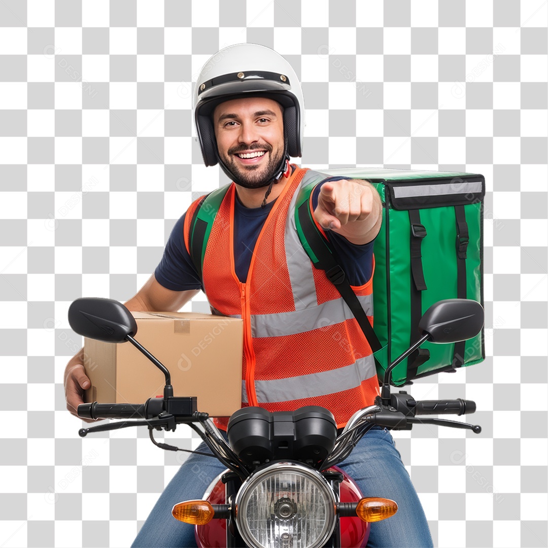 Entregador Delivery Entregas PNG Transparente