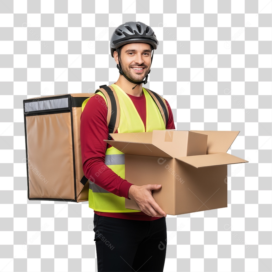 Entregador Delivery Entregas PNG Transparente