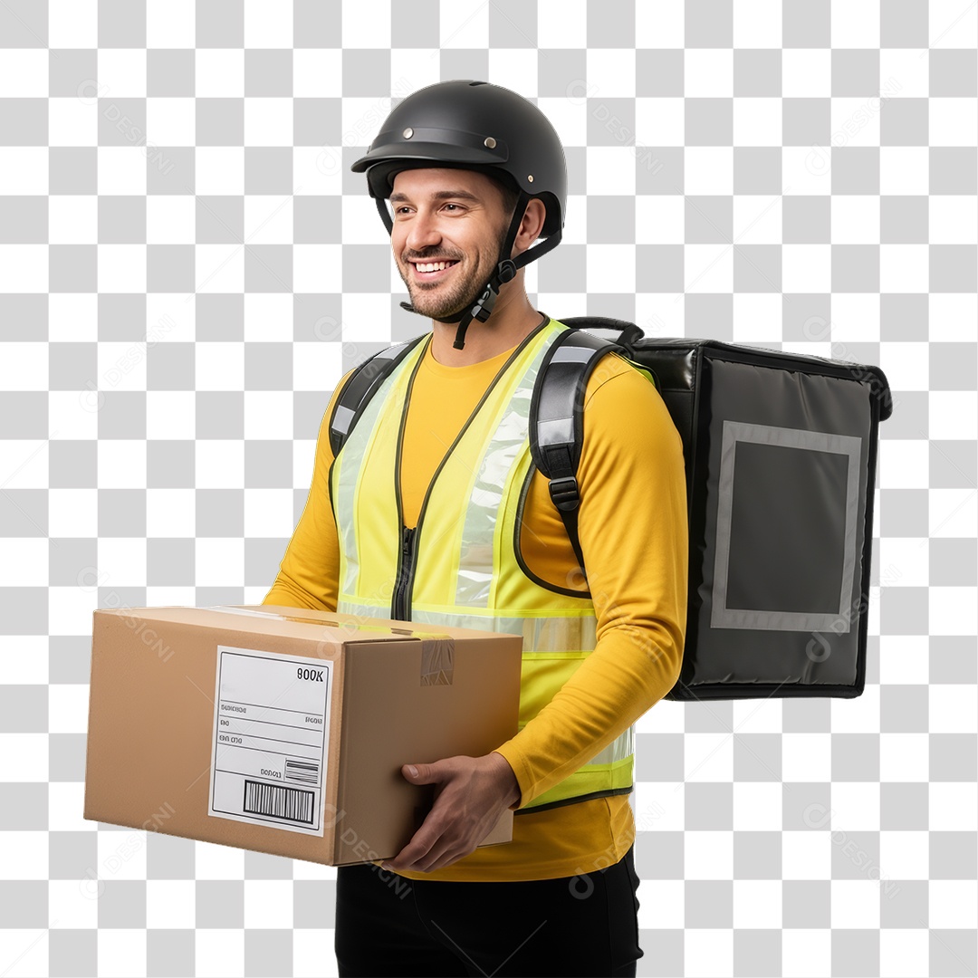 Entregador Delivery Entregas PNG Transparente