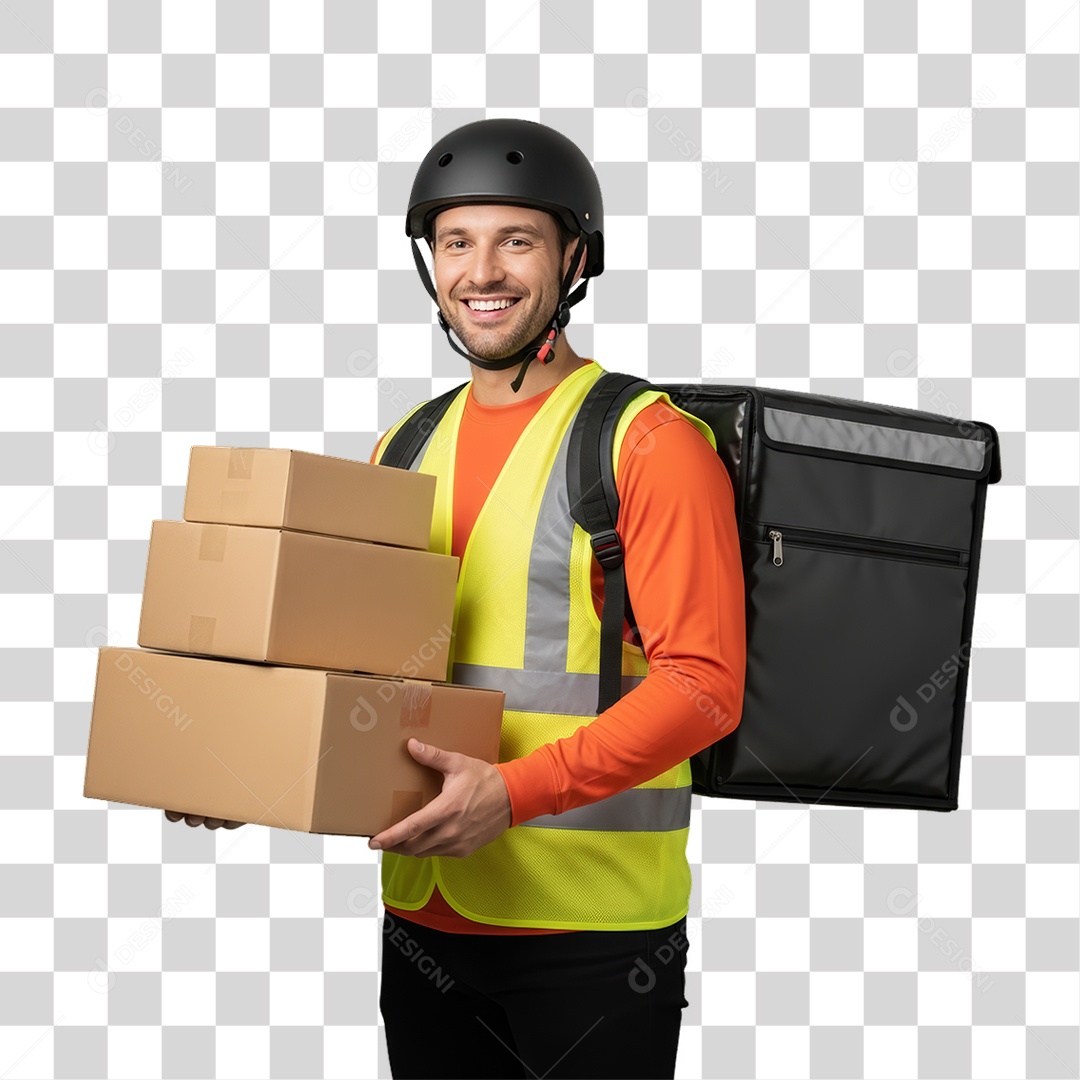 Entregador Delivery Entregas PNG Transparente