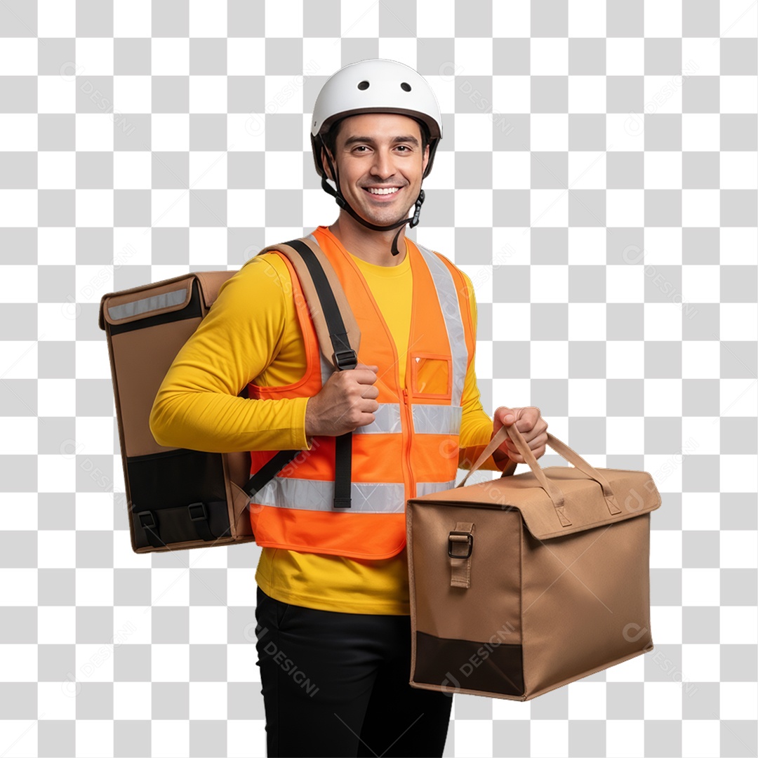 Entregador Delivery Entregas PNG Transparente
