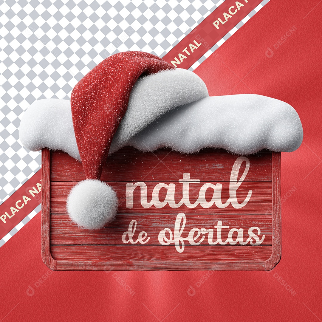 Selo 3D Para Composição Dezembro de Ofertas PSD