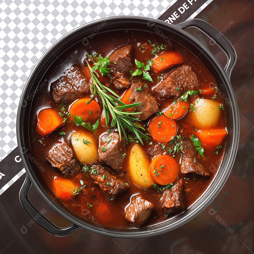 Boeuf Bourguignon para Composição PSD