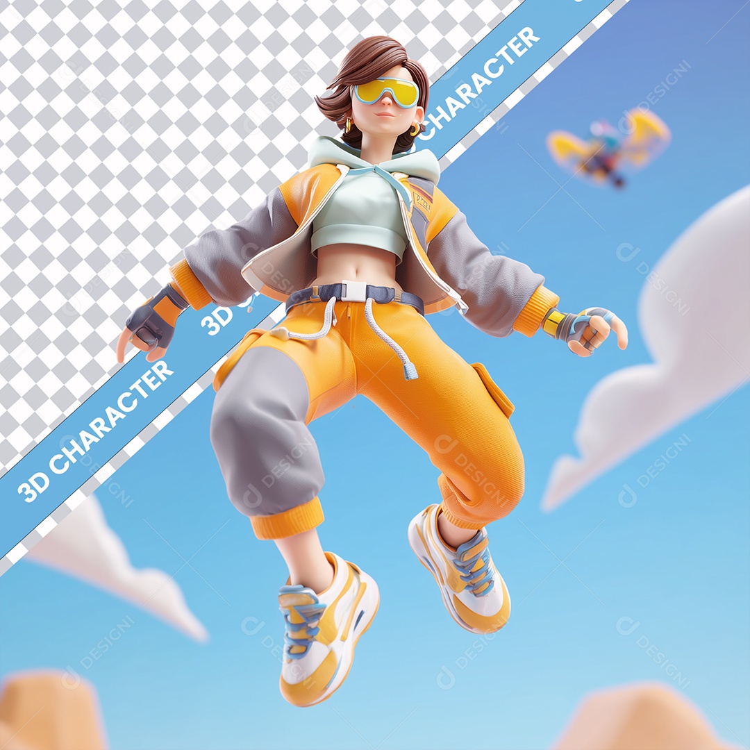 Personagem 3D Para Composição PSD