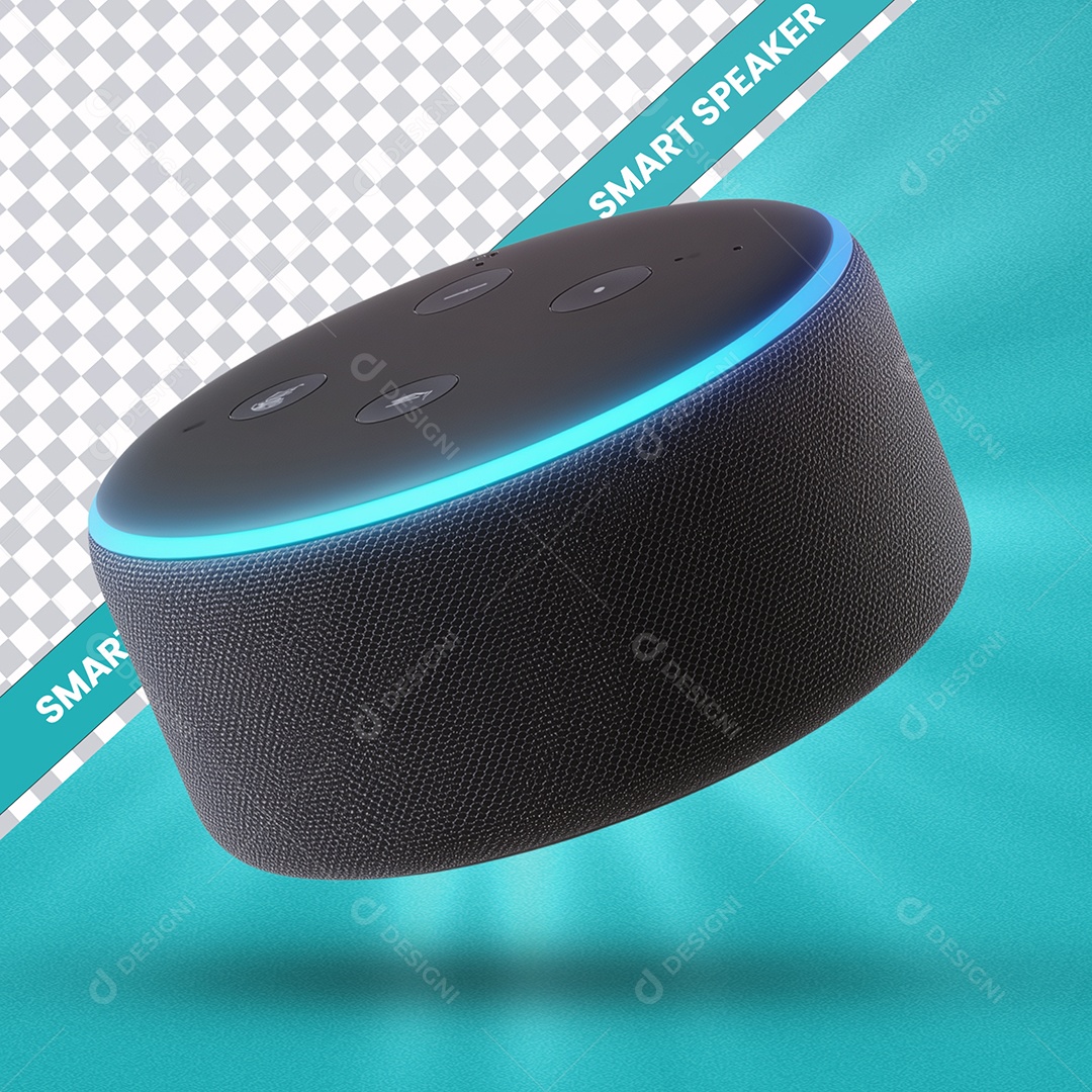 Selo 3D Loja de Eletrônicos Liquidação Caixa de Som Social Media PSD Editável