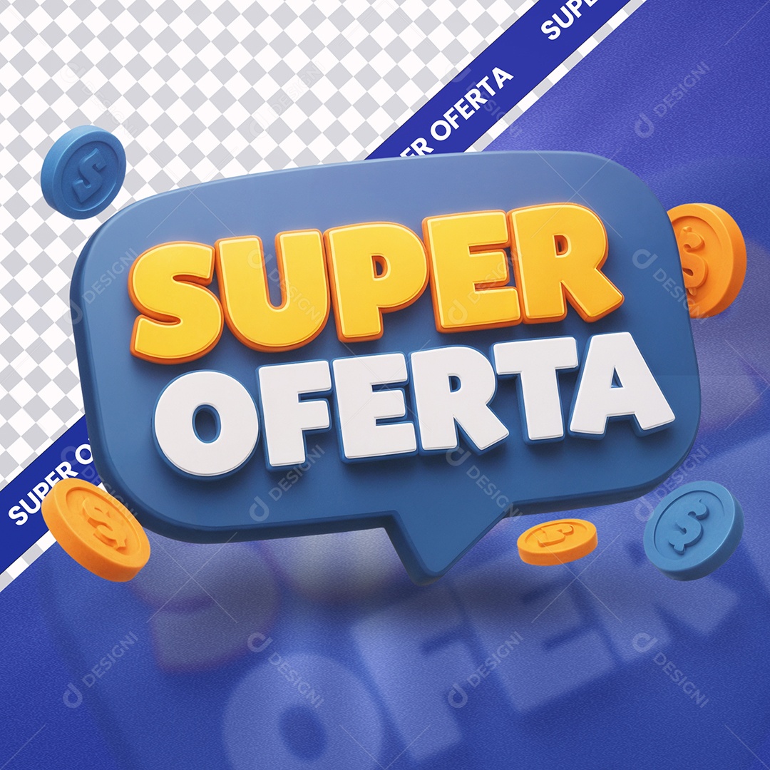 Dia de Promoção Selo 3D para Composição PSD