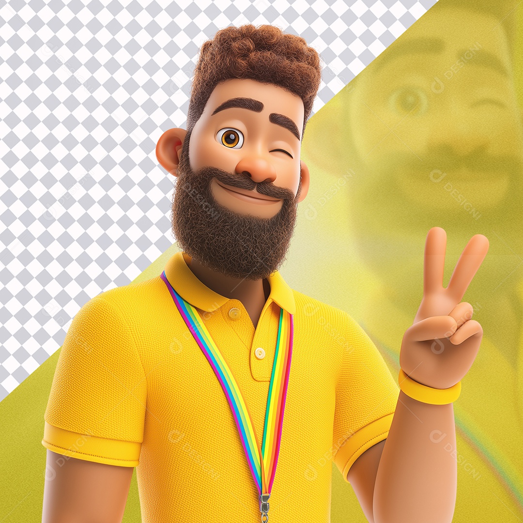 Personagem 3D Para Composição PSD