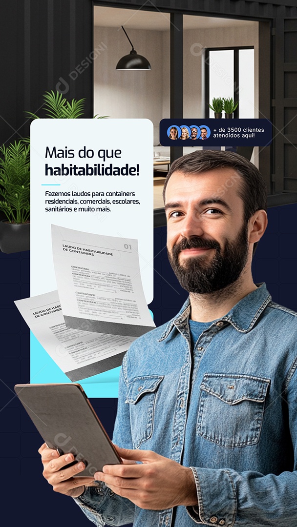 Story Container Mais do Que Habilidade Social Media PSD Editável