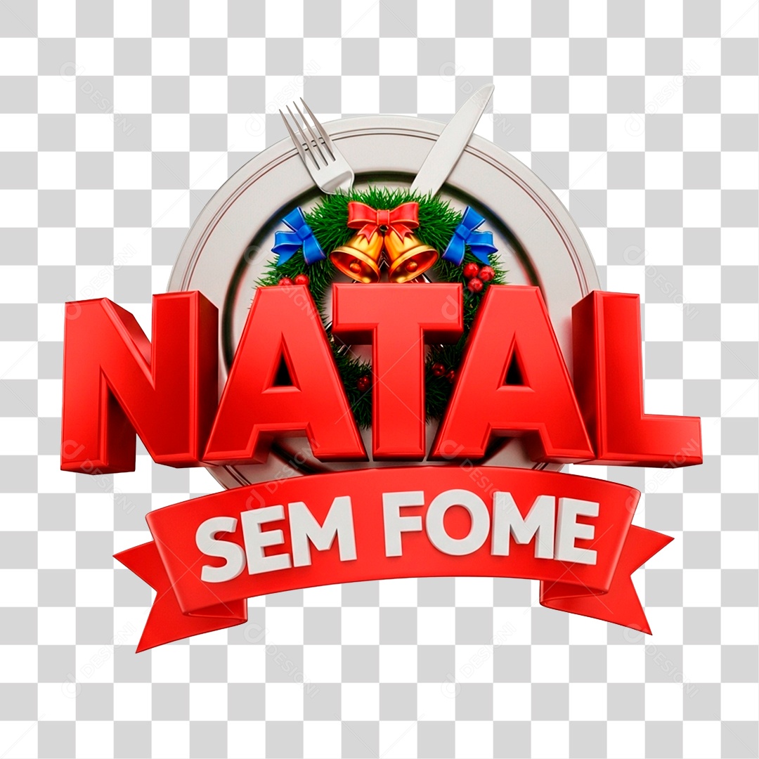 Natal Sem Fome PNG Transparente