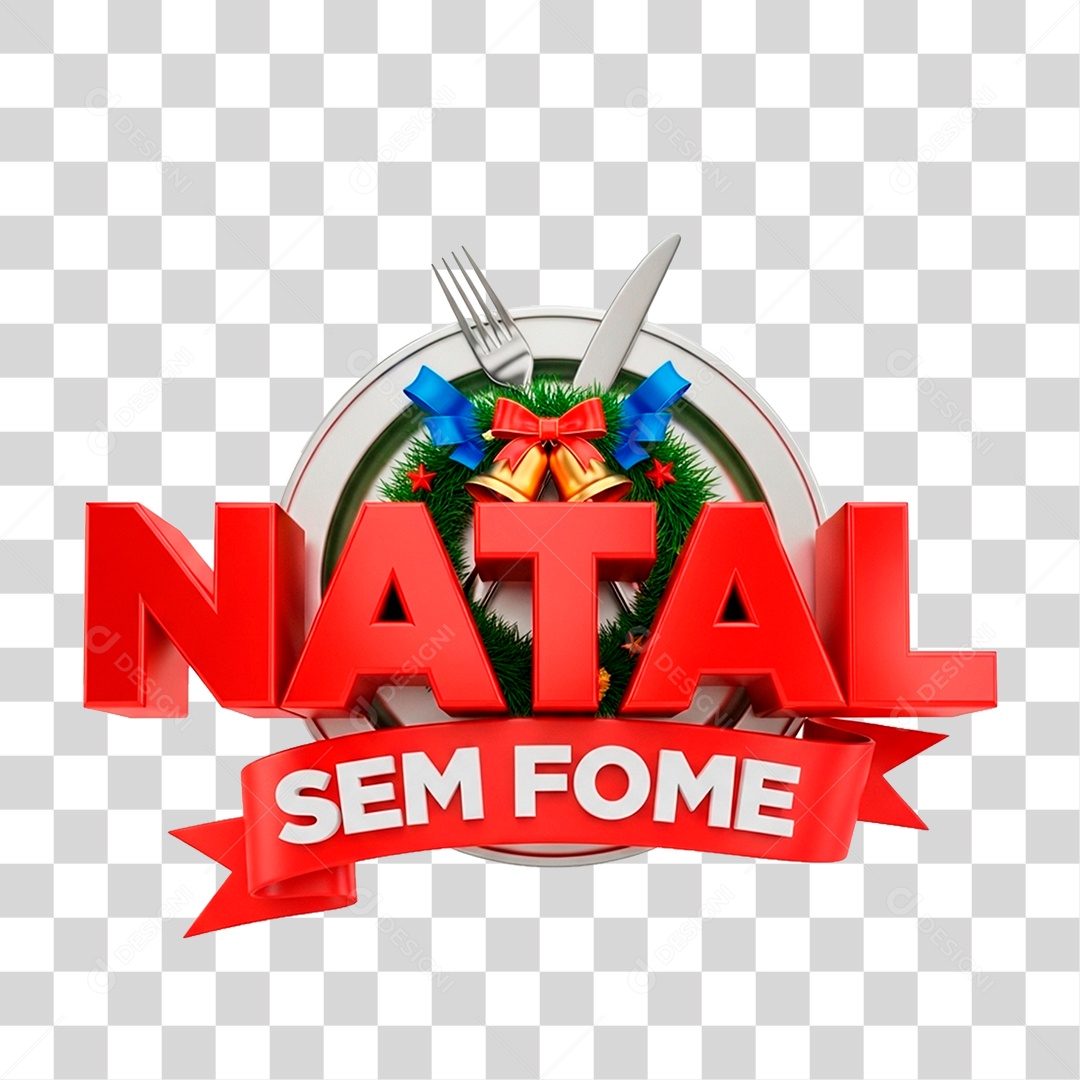 Natal Sem Fome PNG Transparente