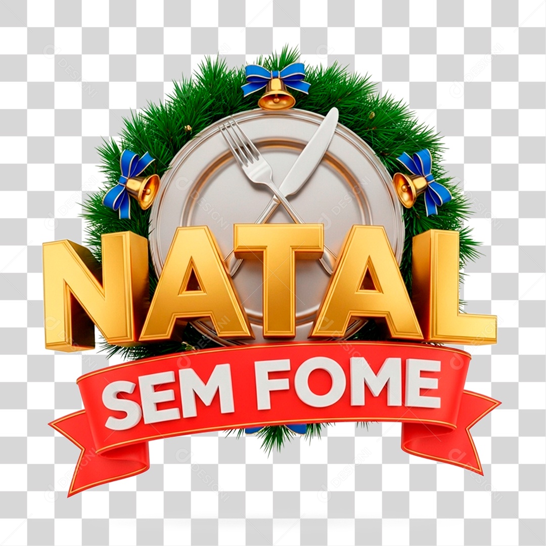 Natal Sem Fome PNG Transparente