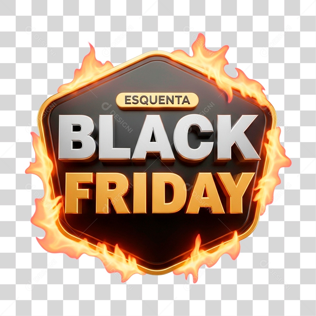Esquenta Black Friday PNG Transparente