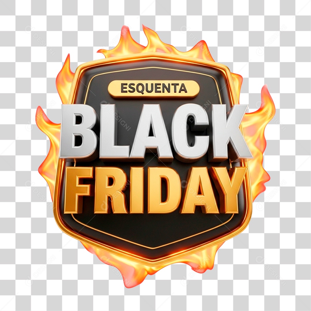 Esquenta Black Friday PNG Transparente