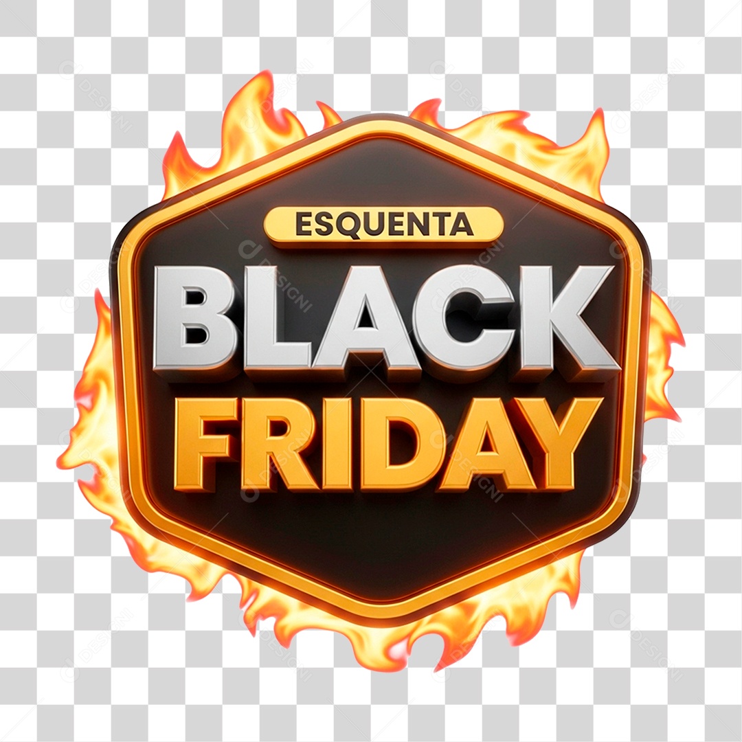 Esquenta Black Friday PNG Transparente