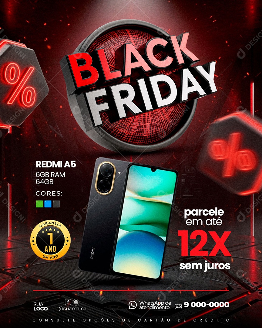 Black Friday Promoção Social Media PSD Editável