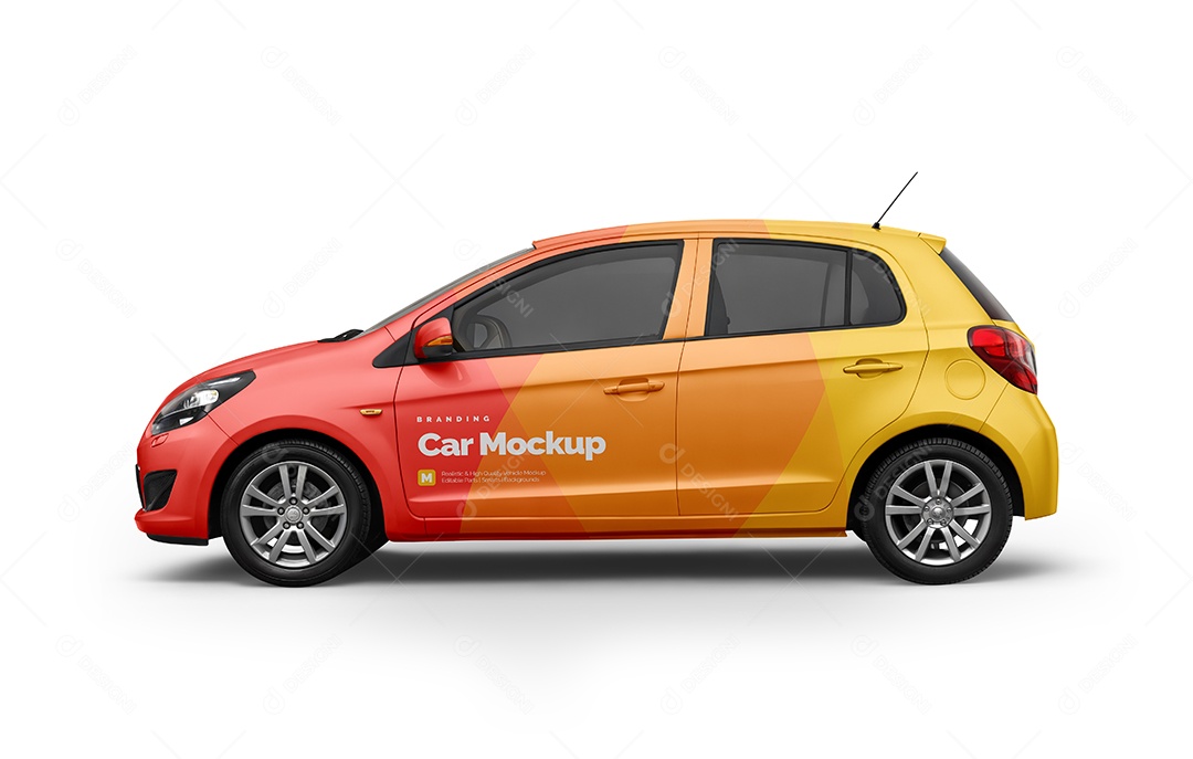 Carro Mockup PSD Editável