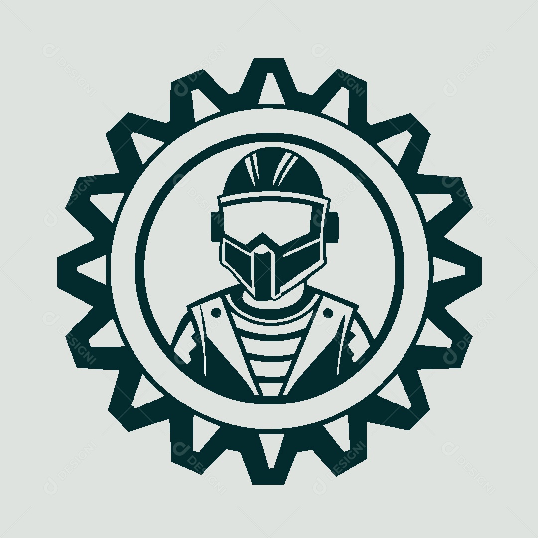 Modelo de Logo de Soldador Vetor EPS