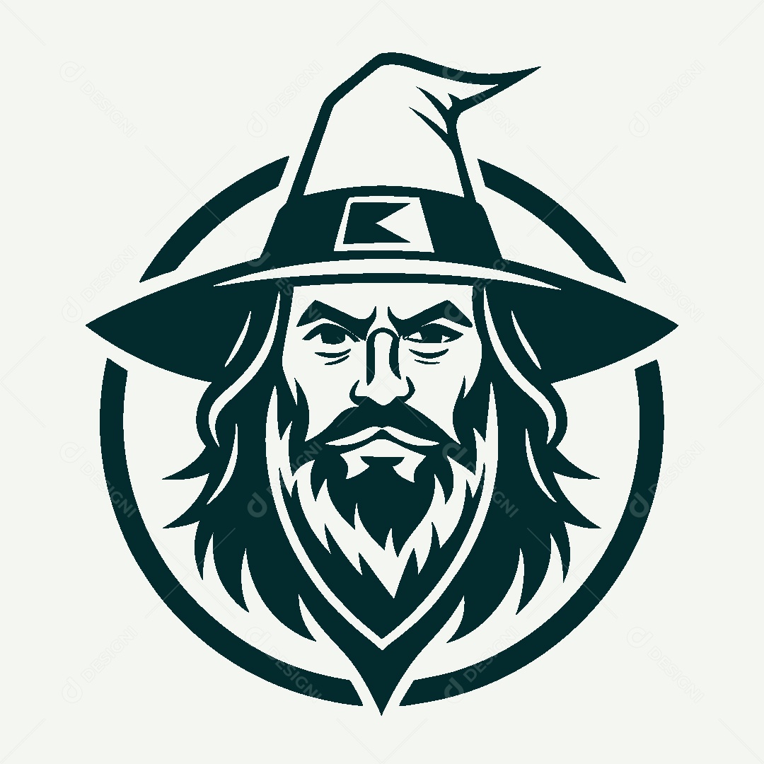 Modelo de Logo de Mago Vetor EPS