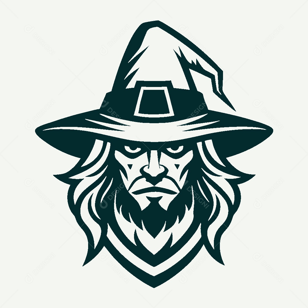 Modelo de Logo de Mago Vetor EPS