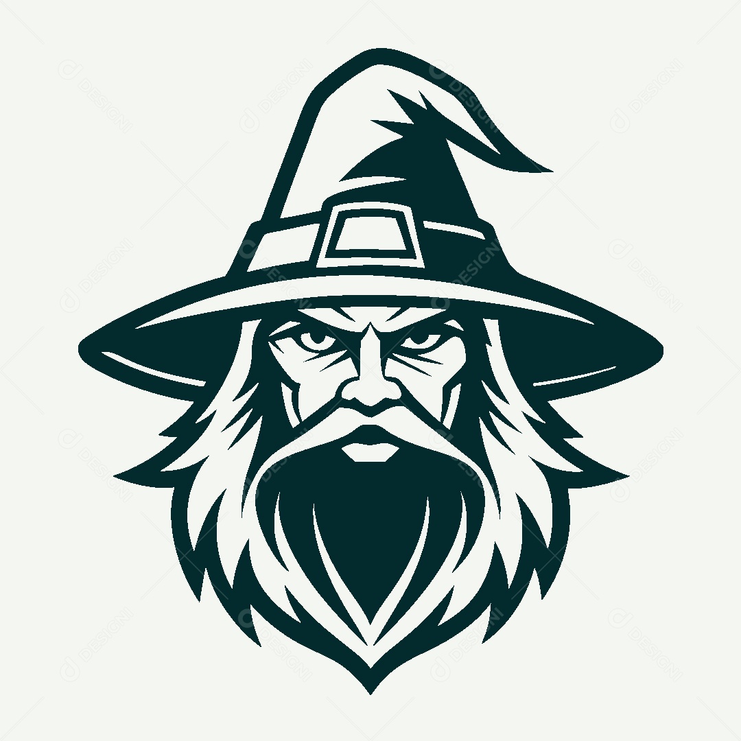 Modelo de Logo de Mago Vetor EPS