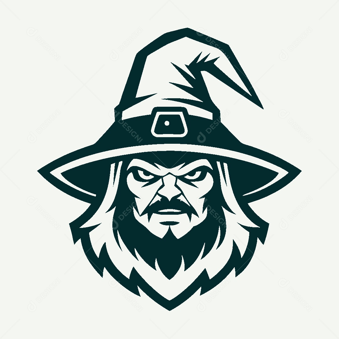 Modelo de Logo de Mago Vetor EPS