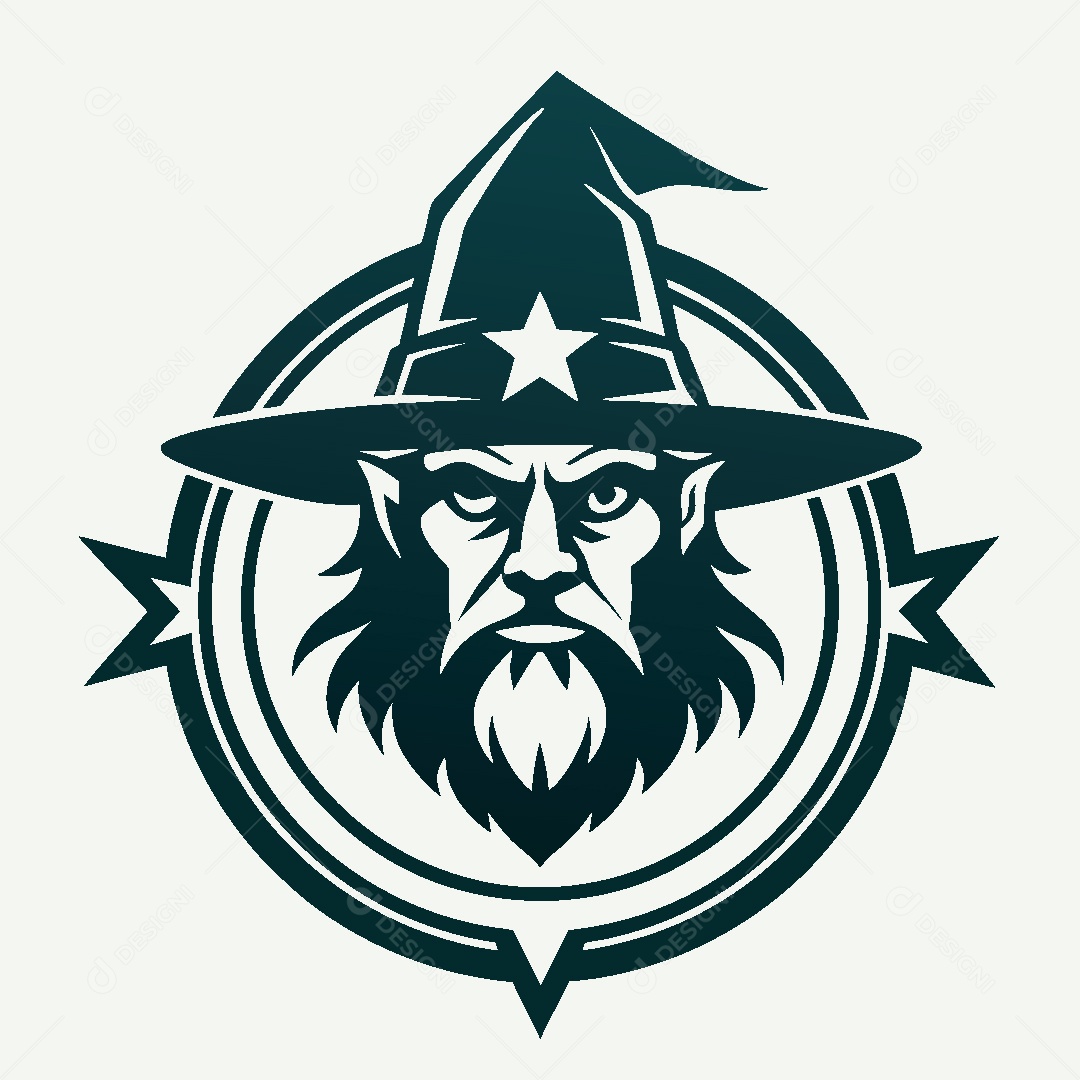 Modelo de Logo de Mago Vetor EPS