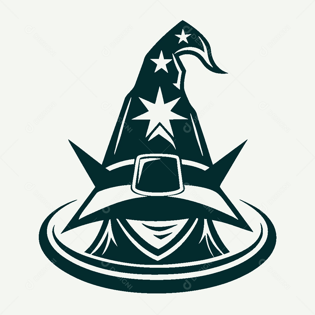 Modelo de Logo de Bruxa Vetor EPS