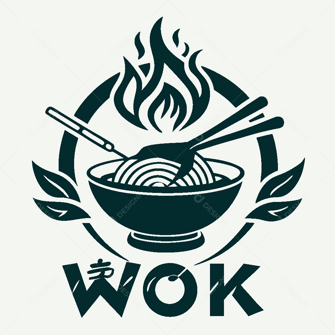 Modelo de Logo de Culinária Chinesa Vetor EPS