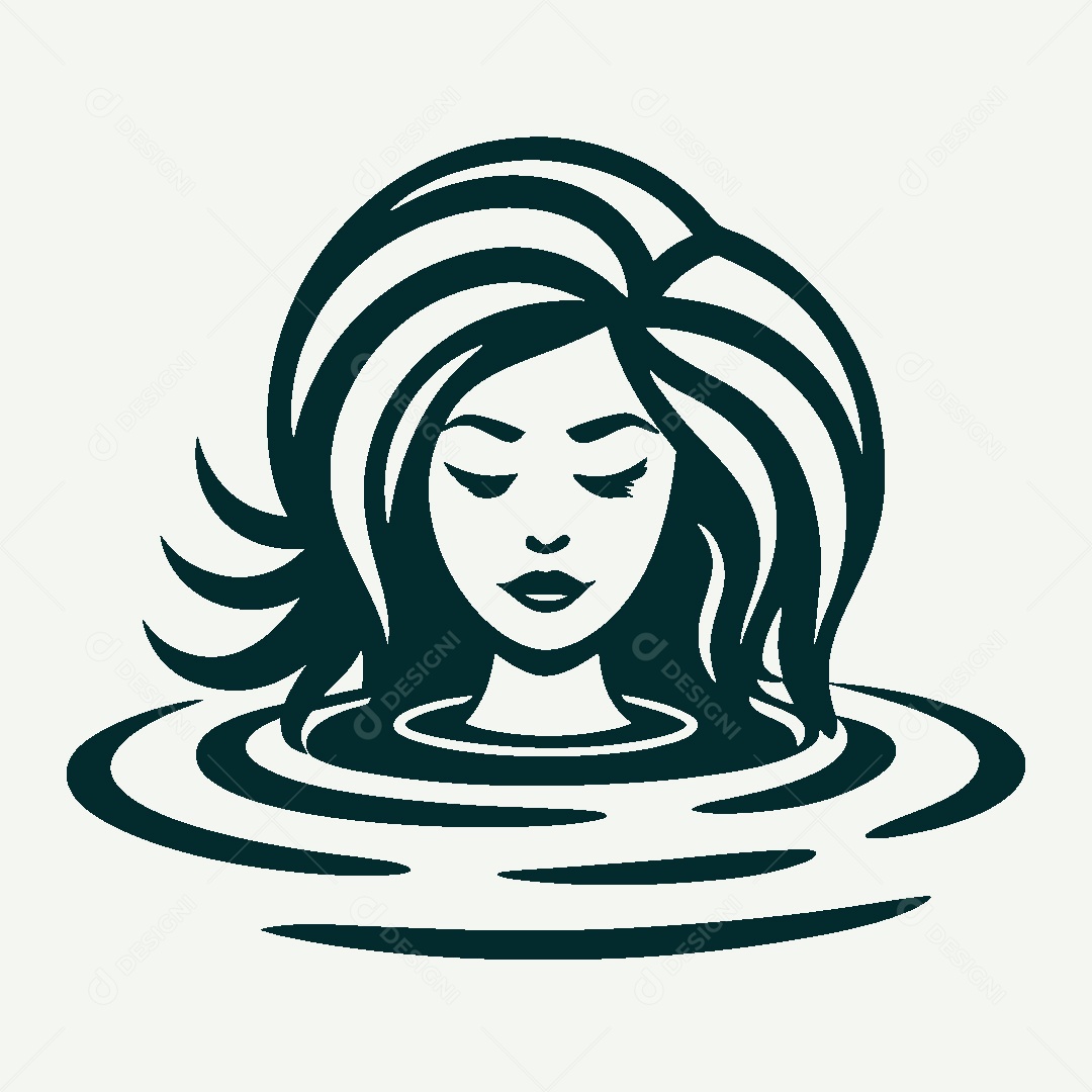 Modelo de Logo de Medusa Vetor EPS