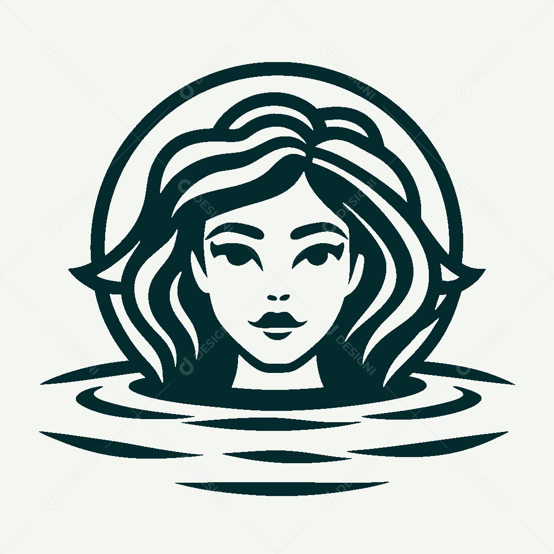 Modelo de Logo de Medusa Vetor EPS