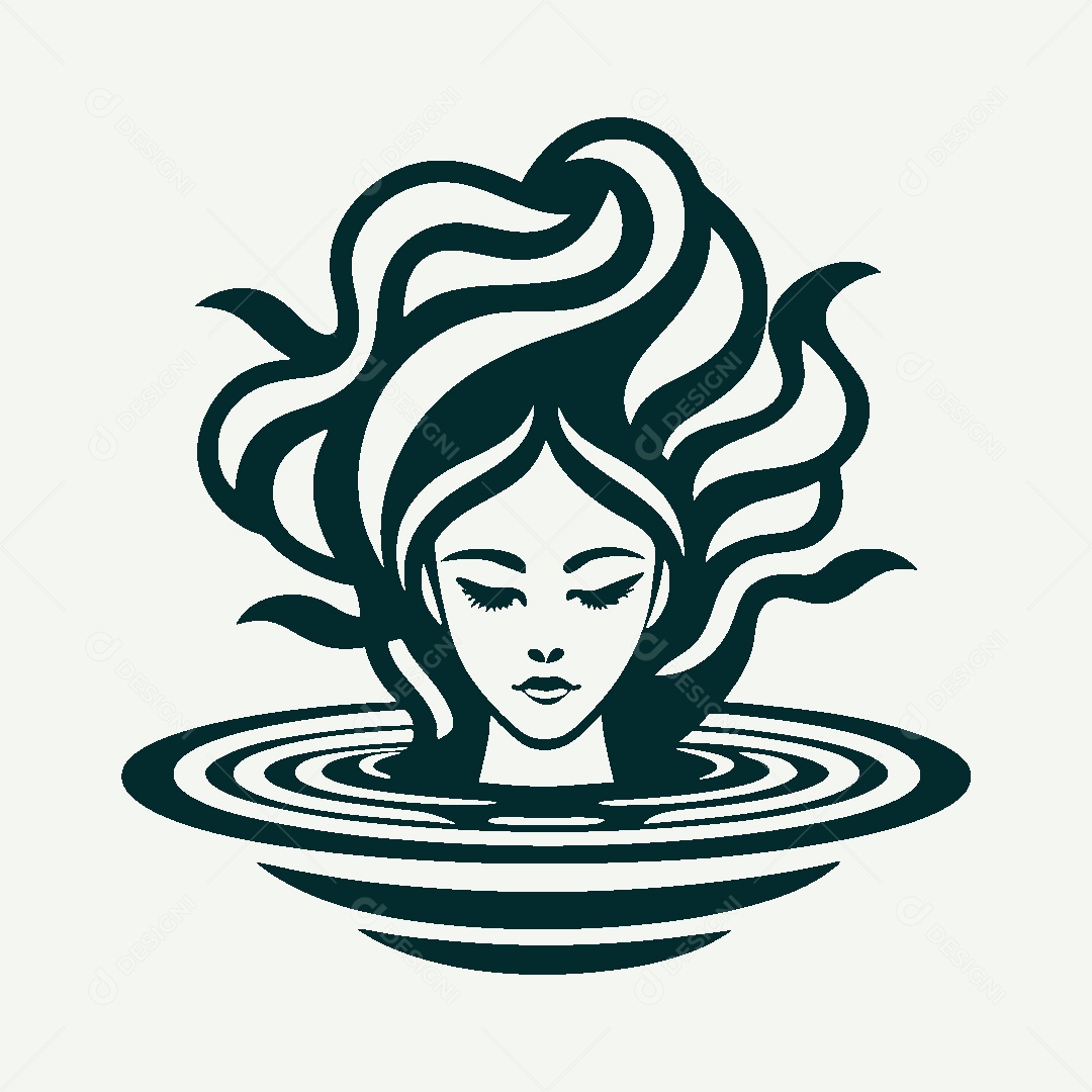 Modelo de Logo de Medusa Vetor EPS