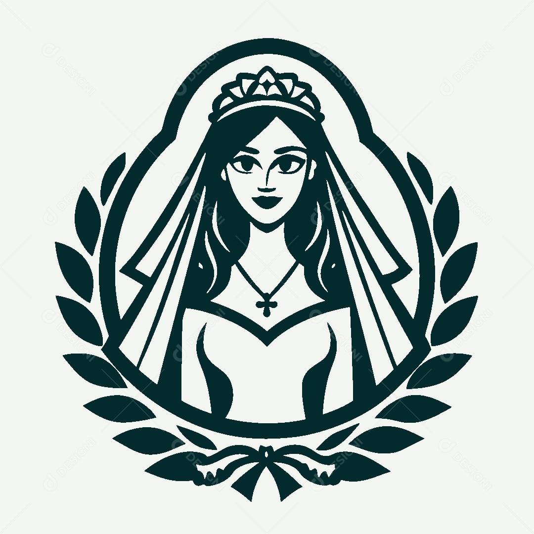 Modelo de Logo de Noiva Vetor EPS