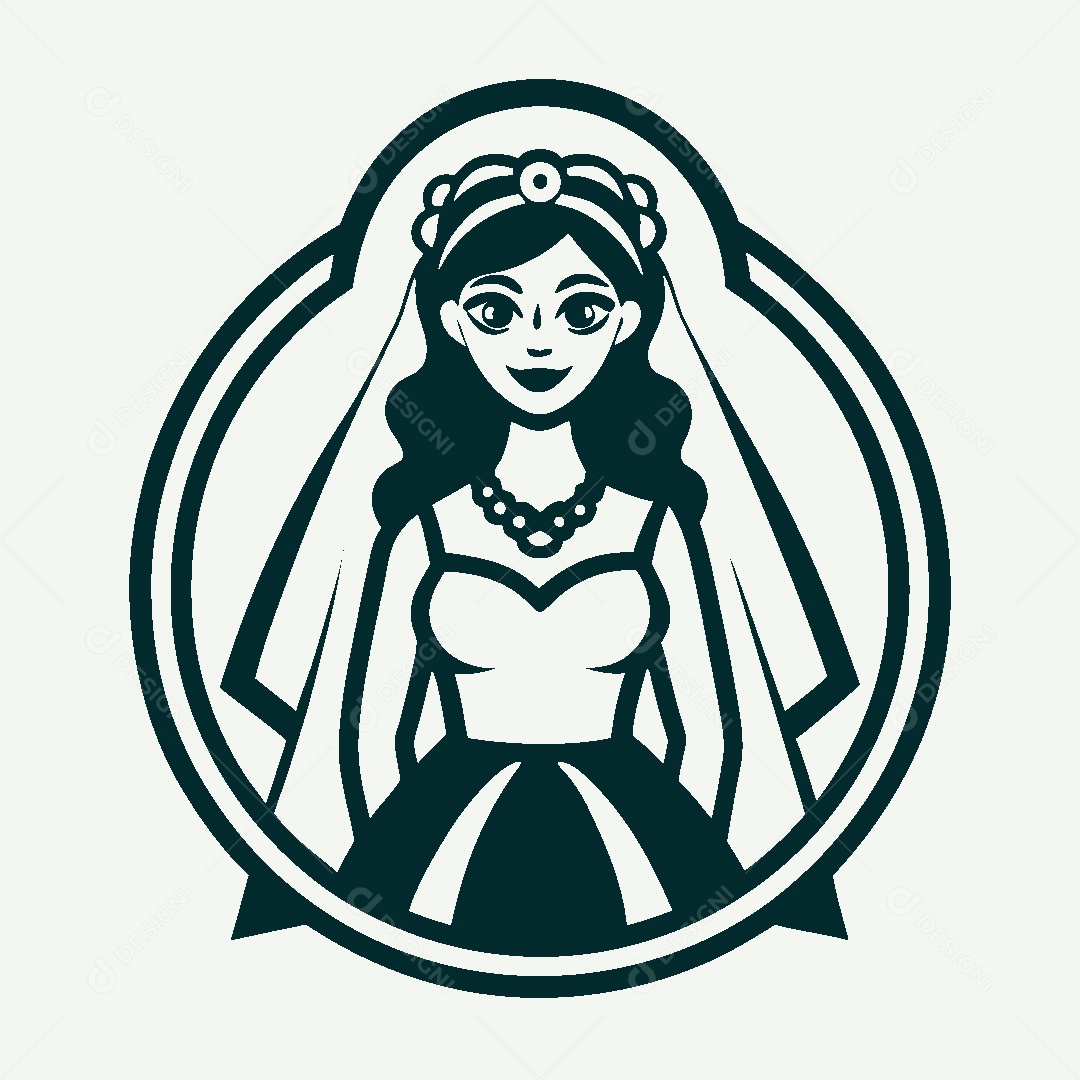 Modelo de Logo de Noiva Vetor EPS