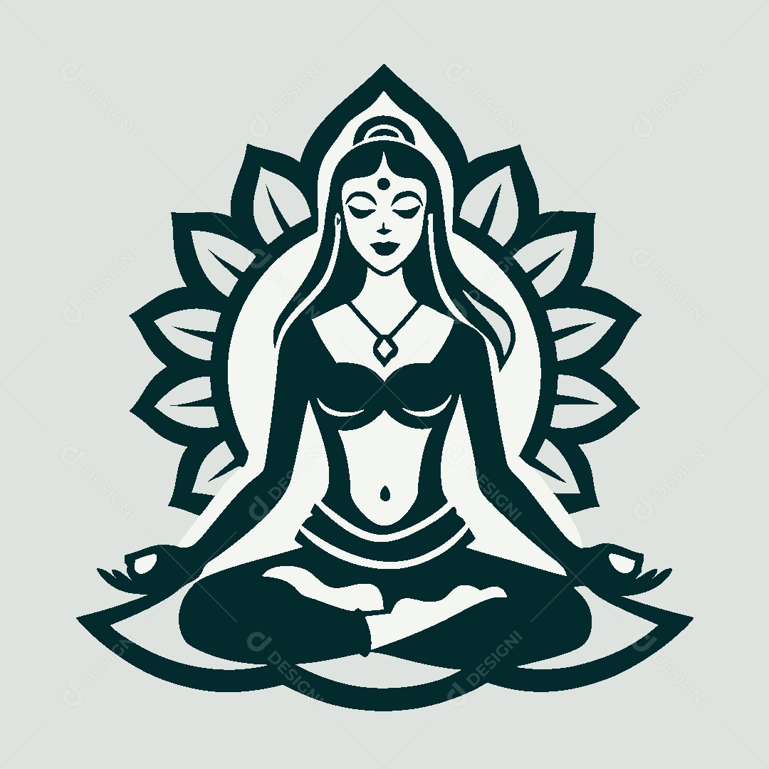 Modelo de Logo de Yoga Vetor EPS