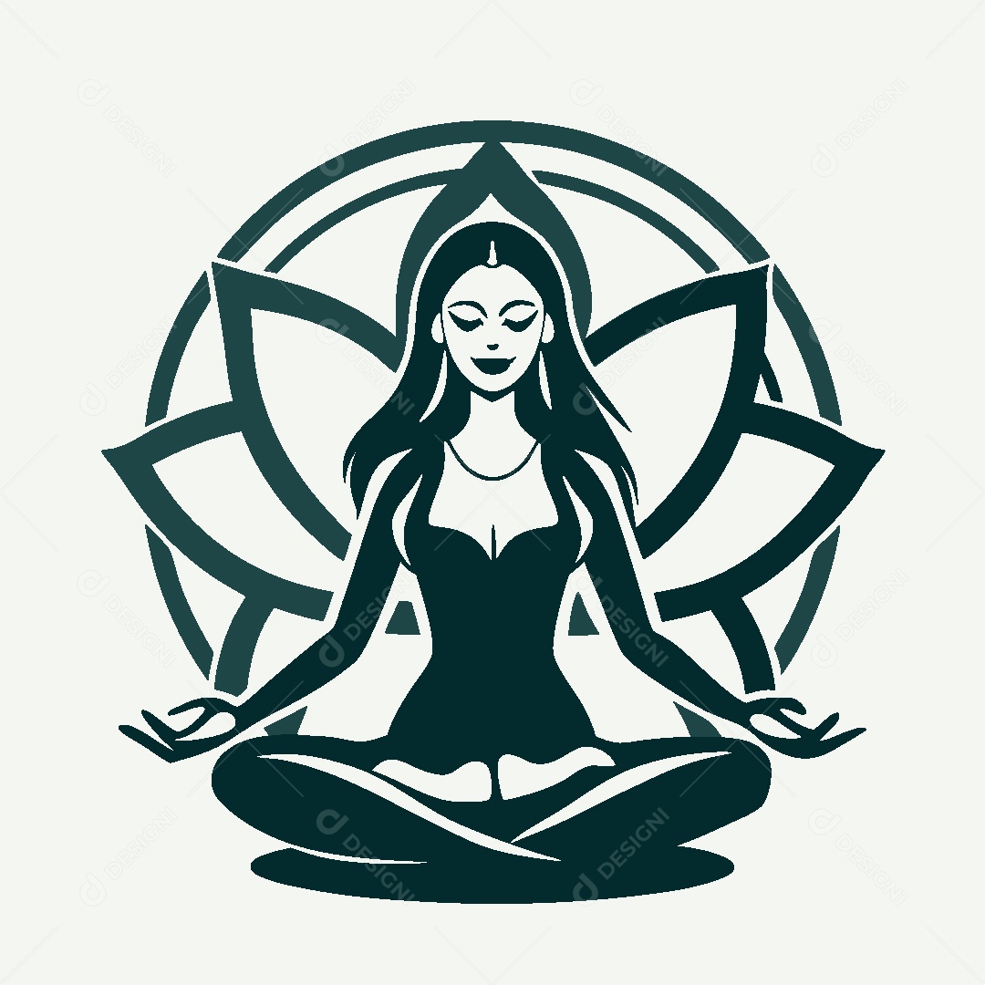 Modelo de Logo de Yoga Vetor EPS