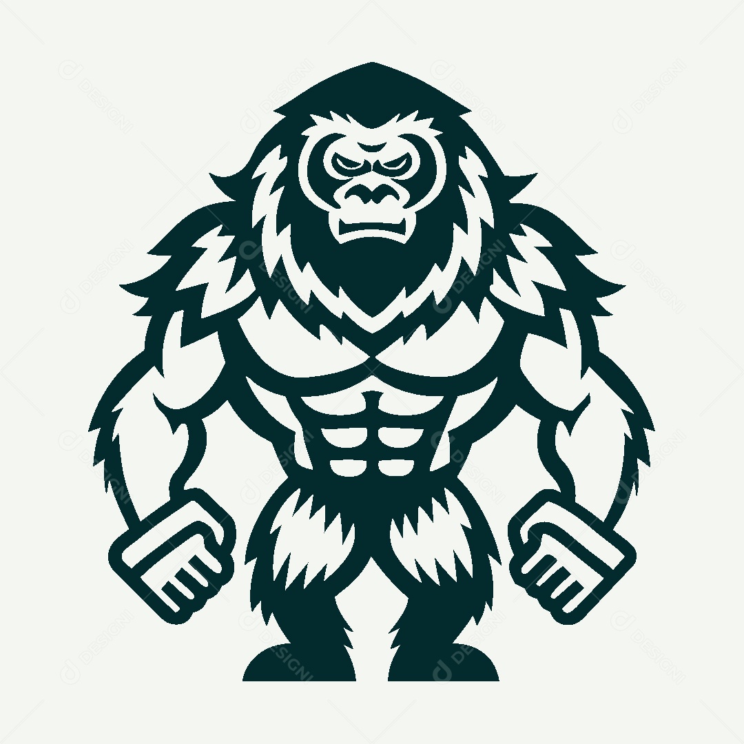 Modelo de Logo de Macaco Vetor EPS