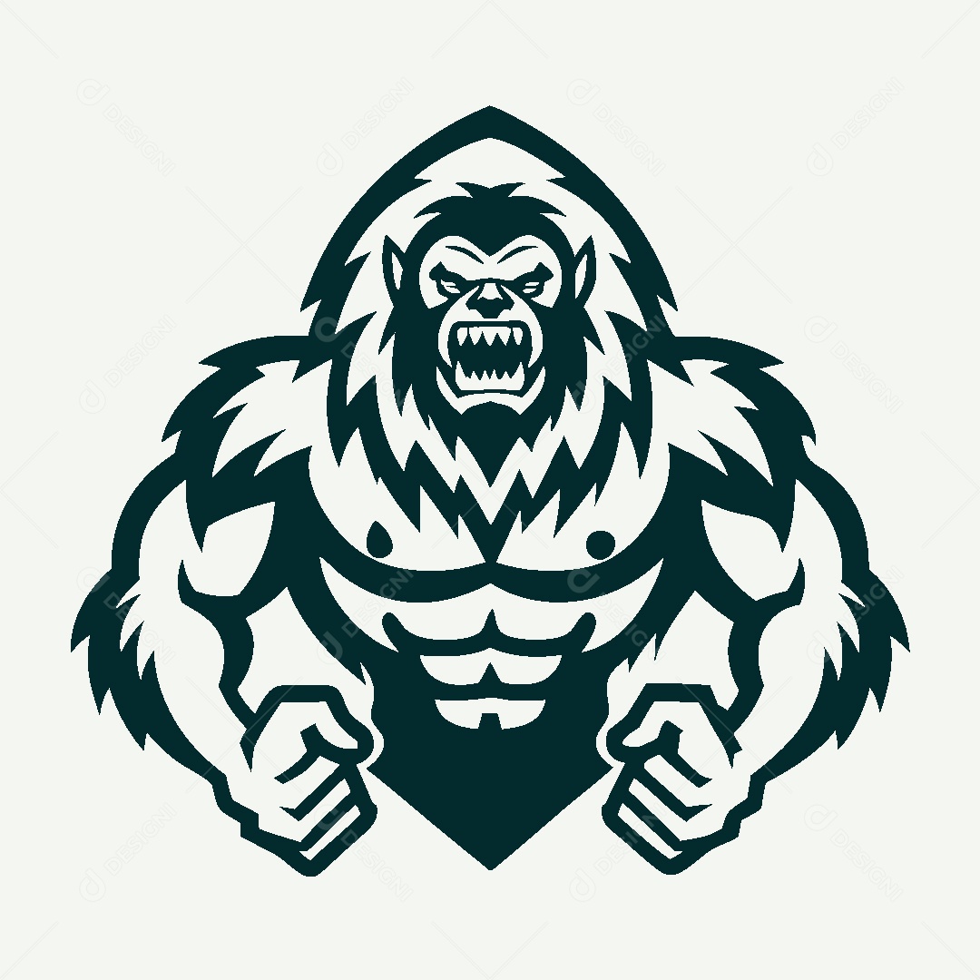 Modelo de Logo de Macaco Vetor EPS