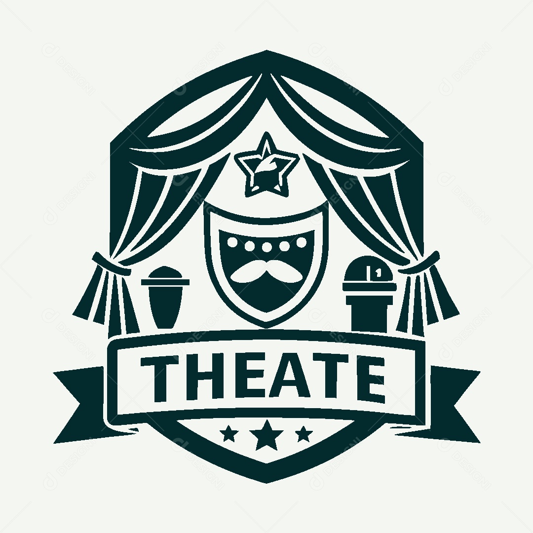 Modelo de Logo de Teatro Vetor EPS
