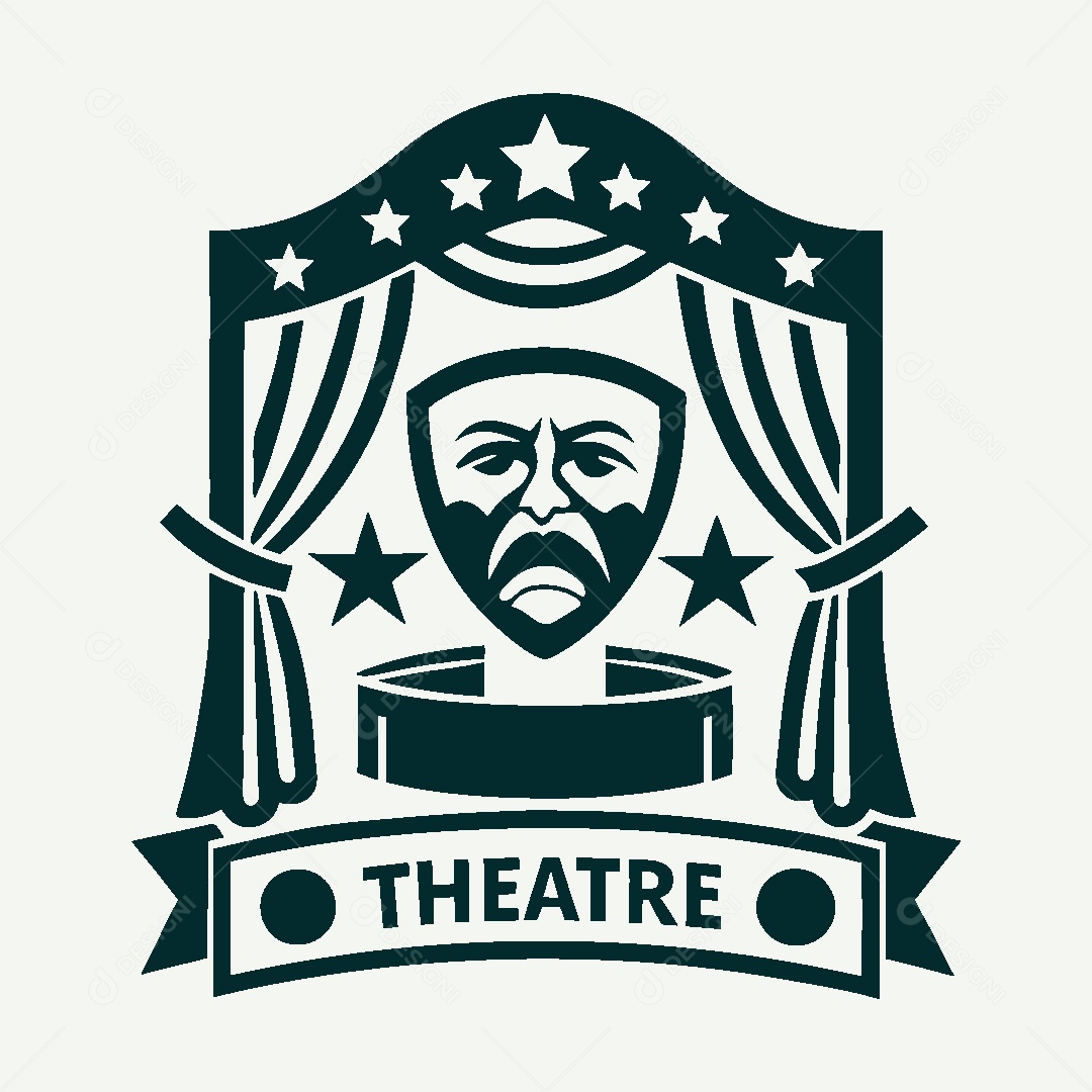 Modelo de Logo de Teatro Vetor EPS