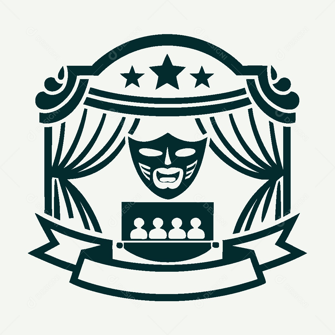 Modelo de Logo de Teatro Vetor EPS