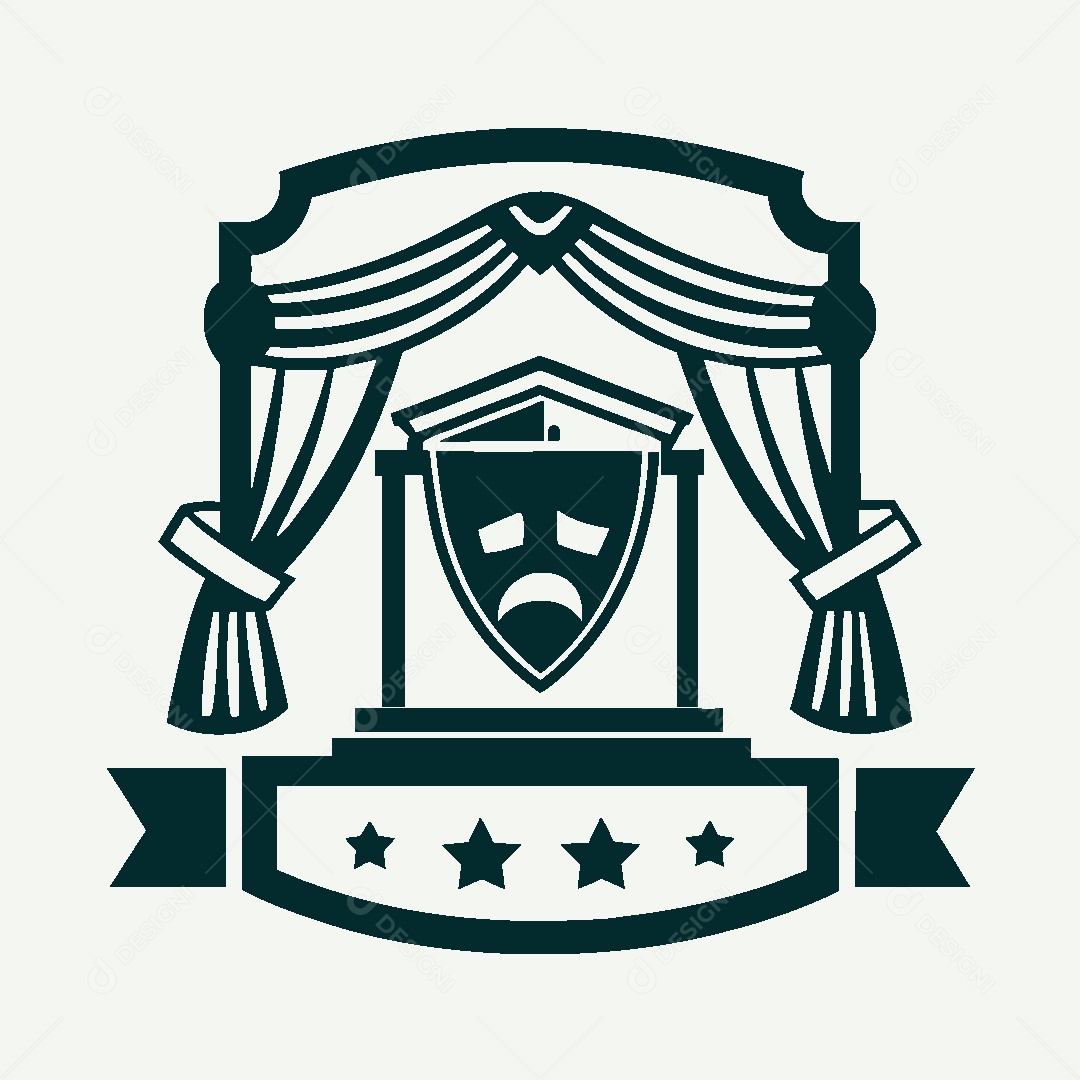 Modelo de Logo de Teatro Vetor EPS
