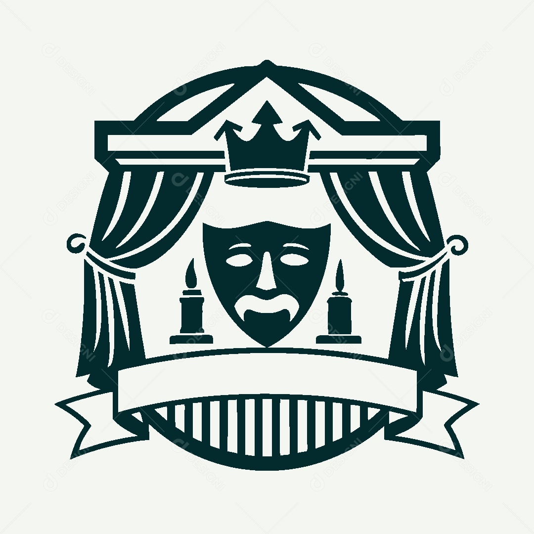 Modelo de Logo de Teatro Vetor EPS