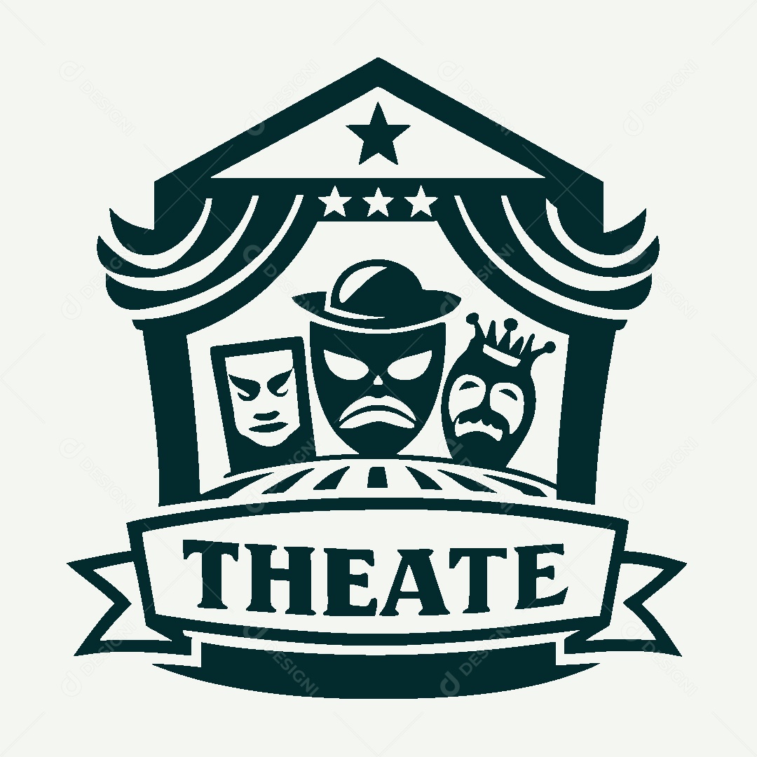 Modelo de Logo de Teatro Vetor EPS