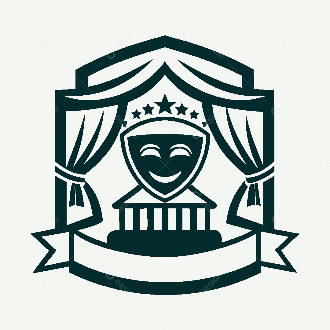 Modelo de Logo de Teatro Vetor EPS