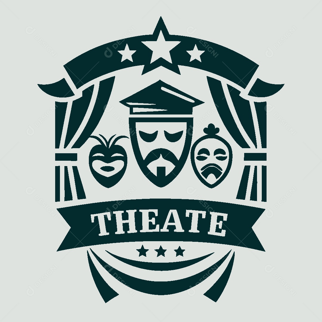 Modelo de Logo de Teatro Vetor EPS