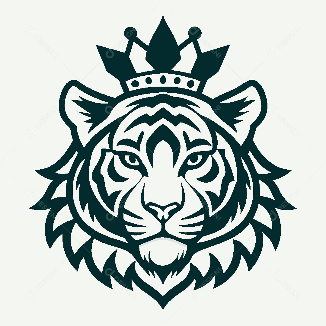 Modelo de Logo de Tigre Vetor EPS